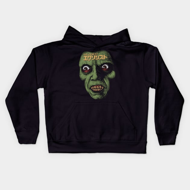 The Exorcist, Pazuzu, Cult Classic Kids Hoodie by PeligroGraphics